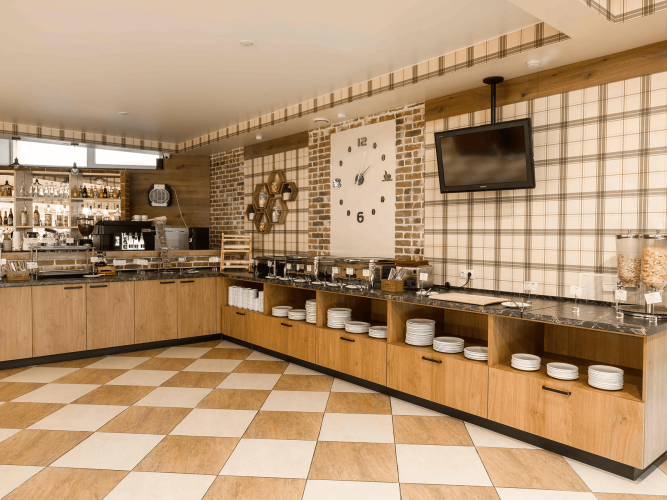 Шведская линия в ресторане отеля