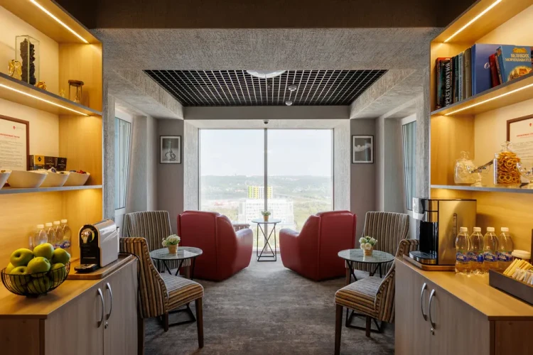 Лаундж-зона на бизнес-этаже