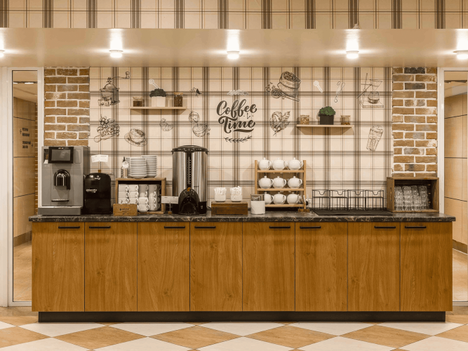 Чайная станция в ресторане отеля