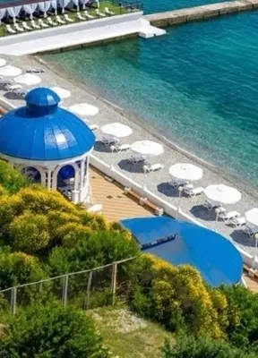 Private beach