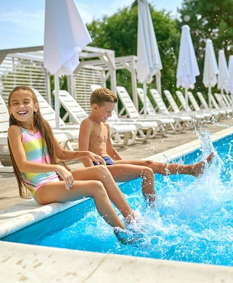 Heated winter pool