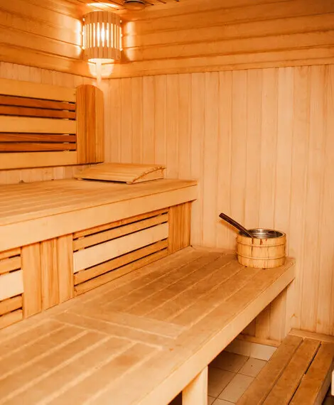 Wood-fired sauna