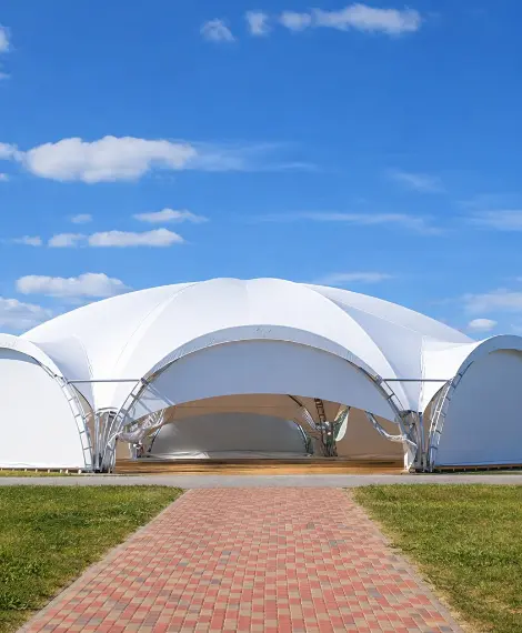 Glass tent