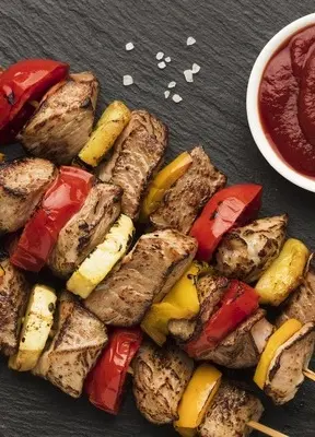Barbecue on the veranda