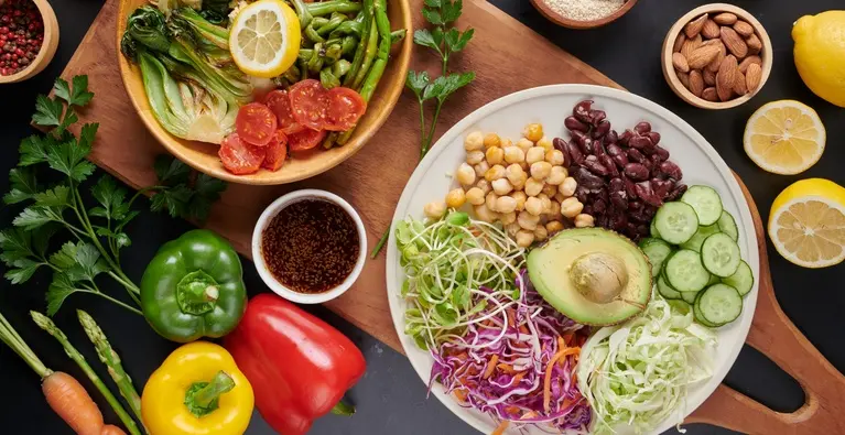 Healthy eating menu